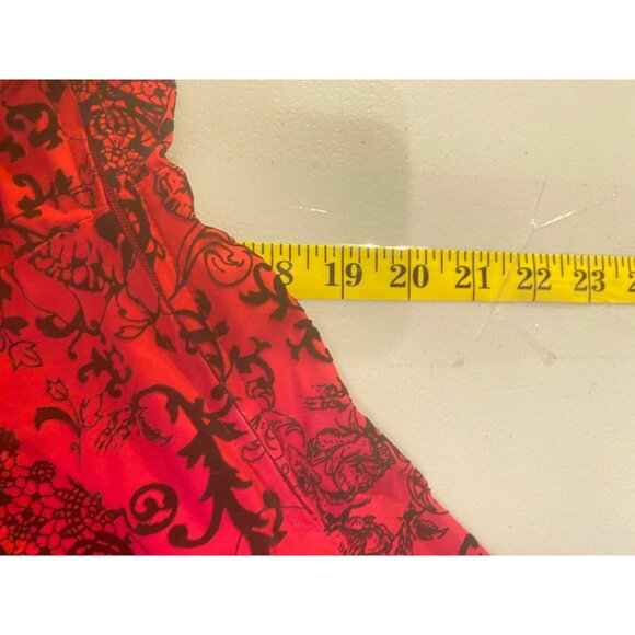 Hot Topic Red & Black Gothic Skull Lace-Up Sleeveless Dress XXL - Picture 13 of 14